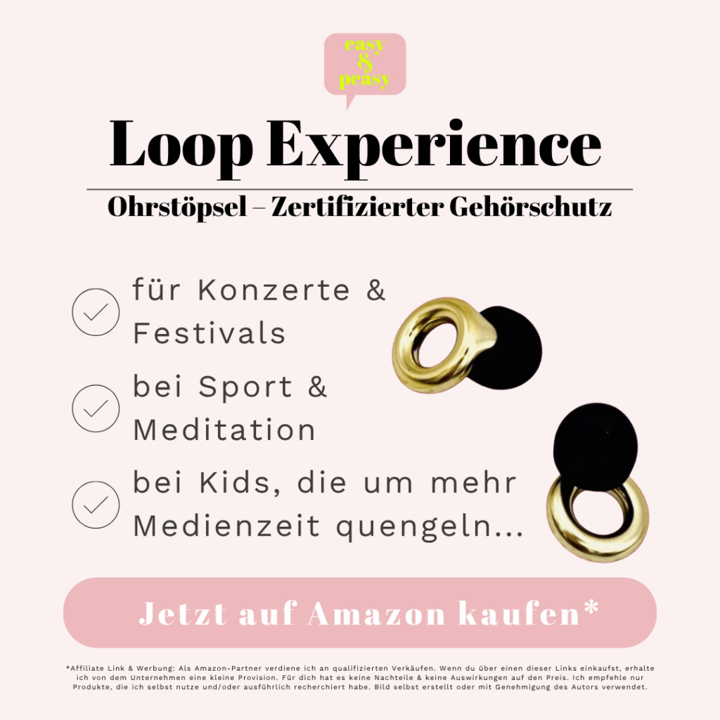 Ohrstöpsel Gehörschutz Loop